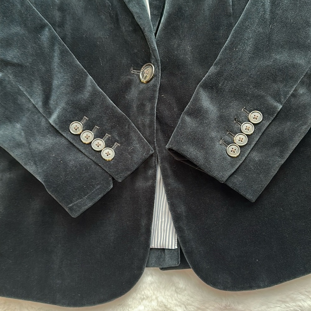 J.Crew Velvet Parke Blazer Deep Navy sz 4 - Picture 9 of 11